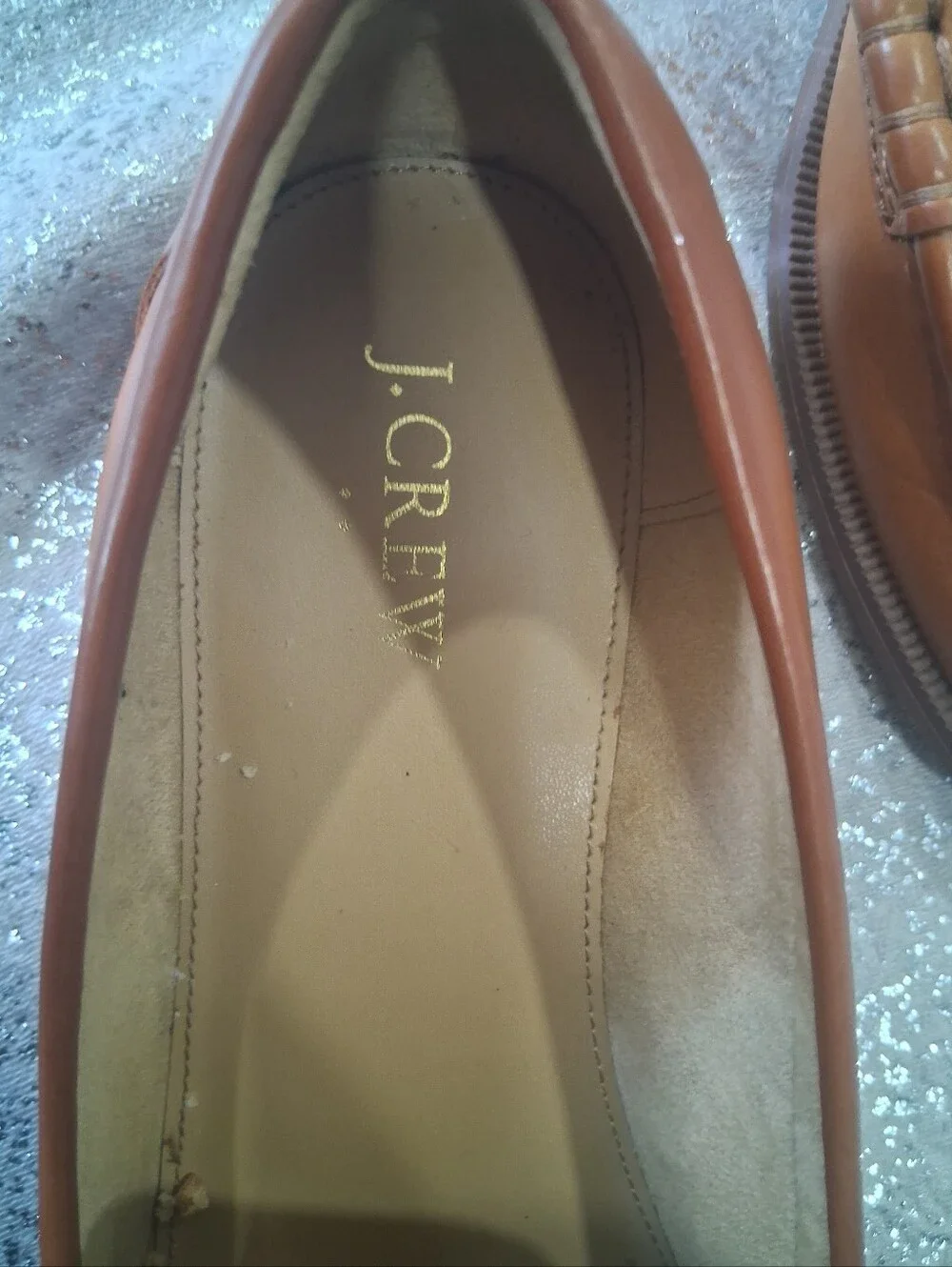 J. Crew Men’s Tan Leather Penny Loafers
